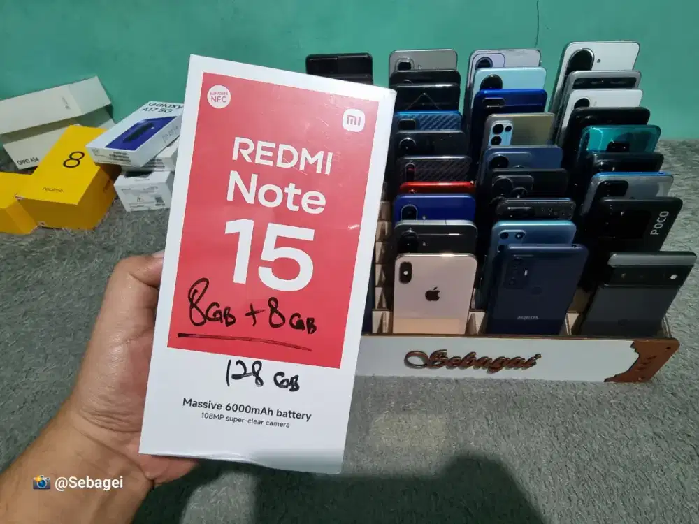 NEW Xiaomi Redmi Note 15 4G NFC Ram 16GB 8+8/128GB Baru (Lok Cicaheum)