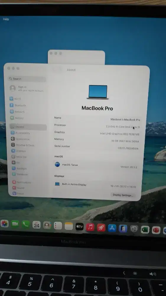 MACBOOK PRO THN 2019 16GB/1TB