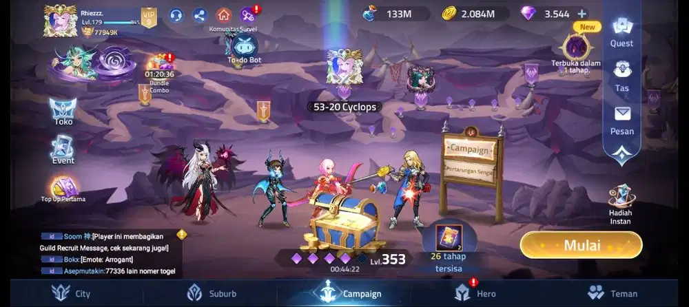 Akun MLA server lama murah