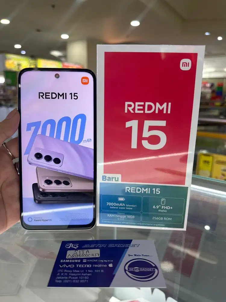 Redmi 15 baru garansi resmi 100%