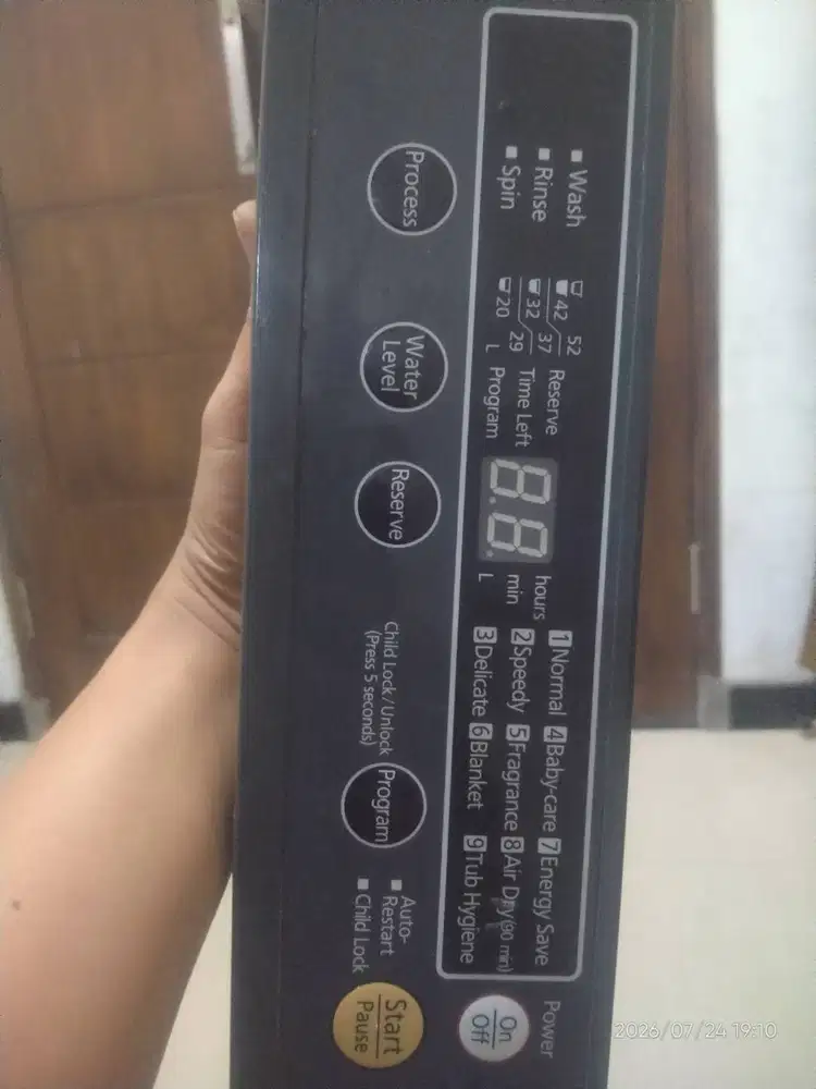 modul mesin cuci panasonic top loading