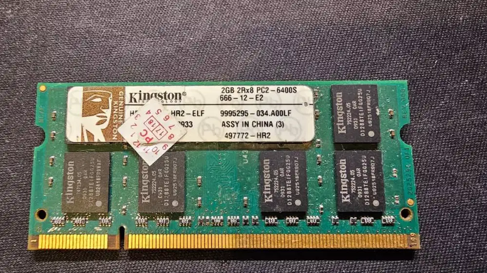 RAM DDR2 2 GB Kingston SODIMM