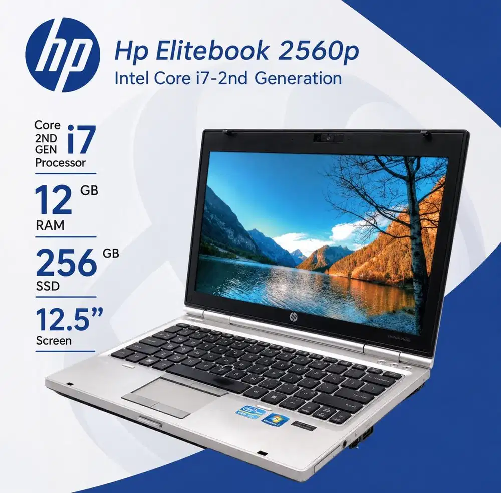 JUAL CEPAT LAPTOP HP ELITEBOOK 2560P - CORE i7 - RAM 12GB - SSD 256GB
