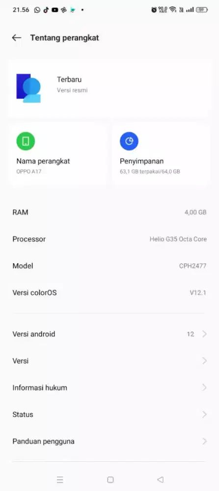 Jual bu hp oppo