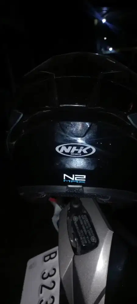 Jual helm nhk N2 max solid black
