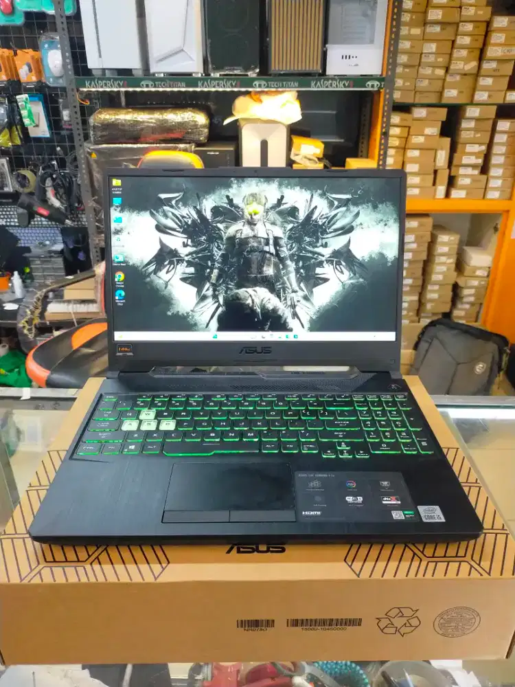 di jual Asus tuf gaming core i5 gen 10 VGA GTX 1650 4 GB RAM 16 SSD512