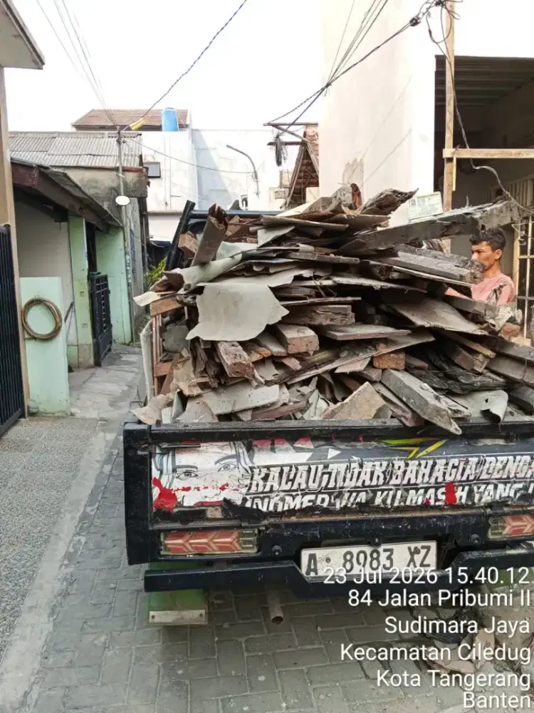 Jasa buang sampah/puing/barang bekas/pindahan dll