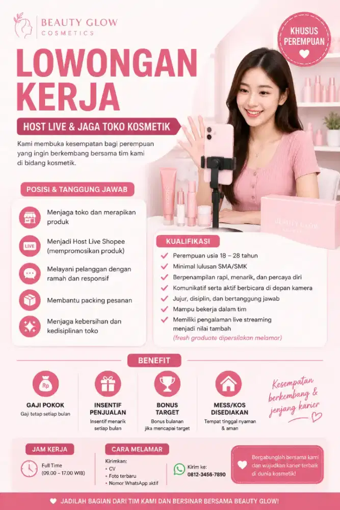 Admin & Live Lowongan Kerja