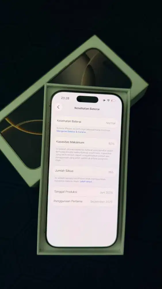 16 Pro 128gb Desert Titanium Garansi Resmi iBox