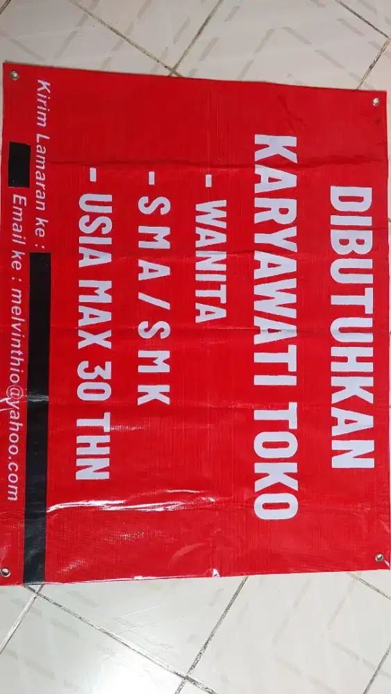 Lowongan Kerja Karyawati Toko