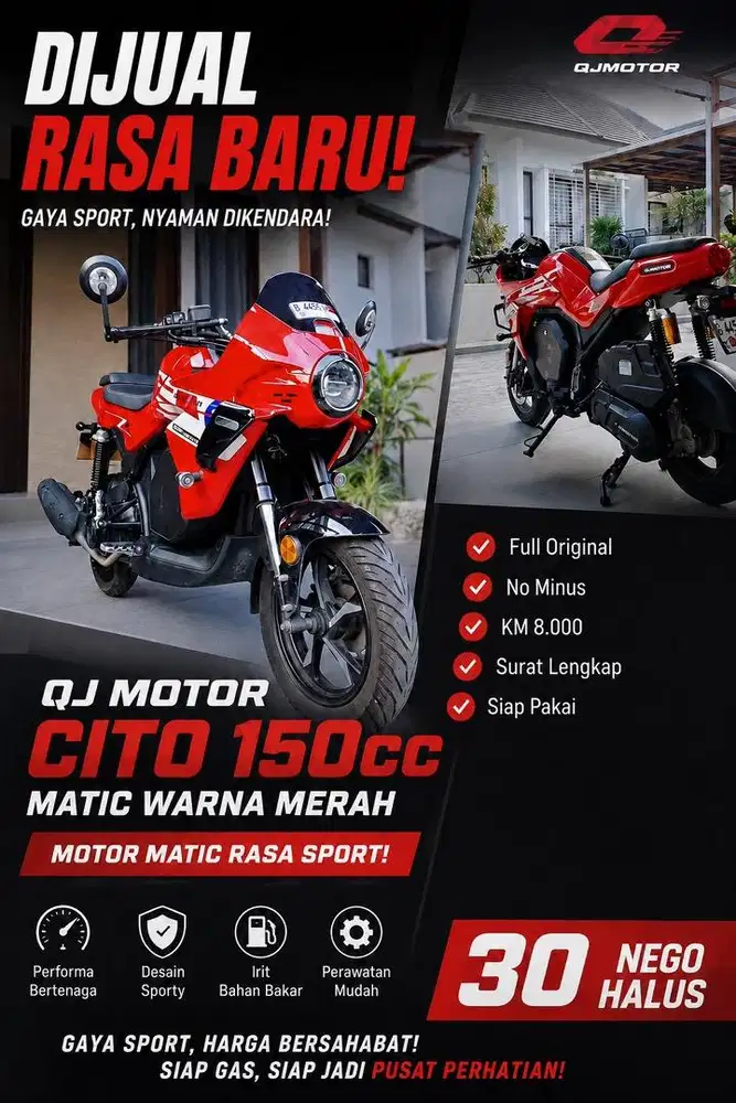 SRK Cito 150cc sport tapi matic