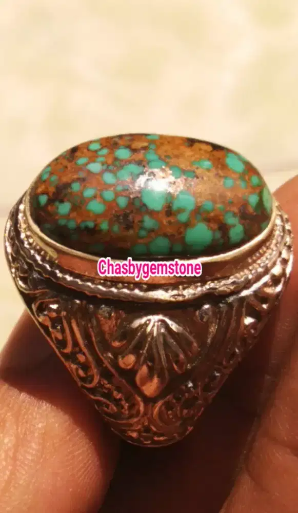 Batu pirus Persia abdul Rozak urat emas-Pirus Persia Beras kutah Hq