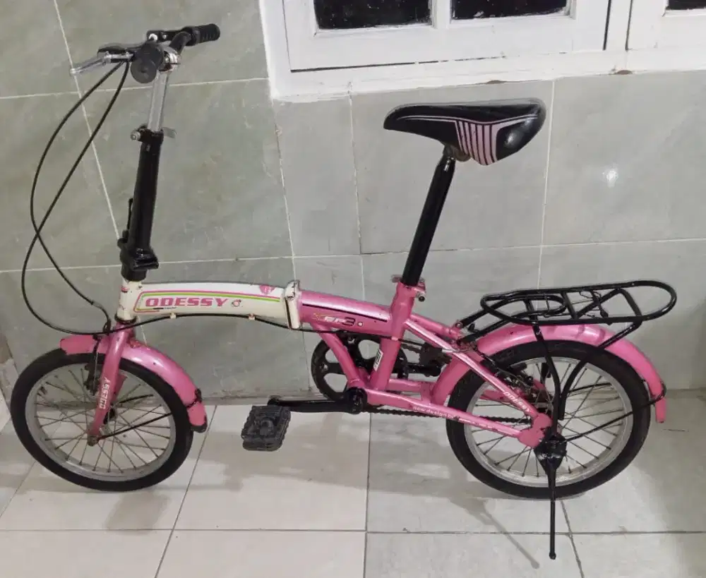 sepeda lipat ukuran 16 kondisi normal