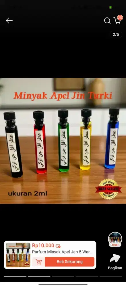 Minyak apel jin 3ml asli super wangi