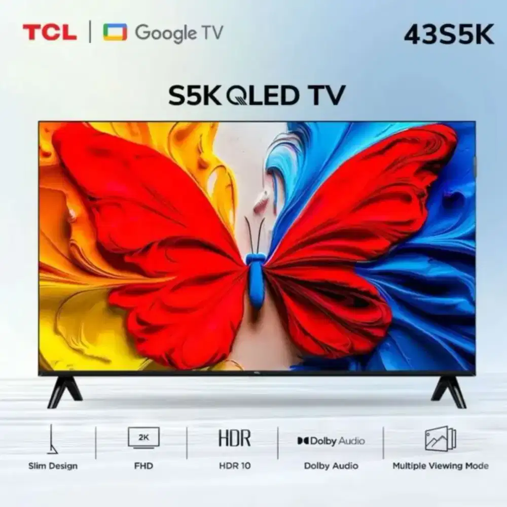 PROMO TCL QLED TV 43 INC NEW 2026 GARANSI RESMI 3 TAHUN