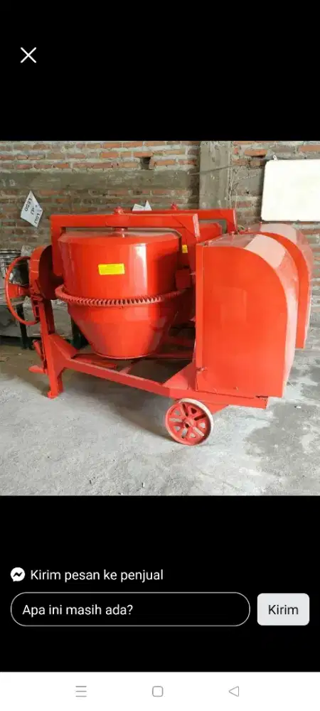 Mesin molen cor 50kg komplit Diesel siap pakai