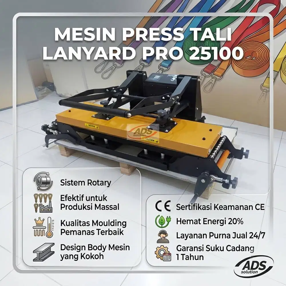 MESIN PRESS TALI LANYARD PALING EFISIEN DENGAN SISTEM ROTARY