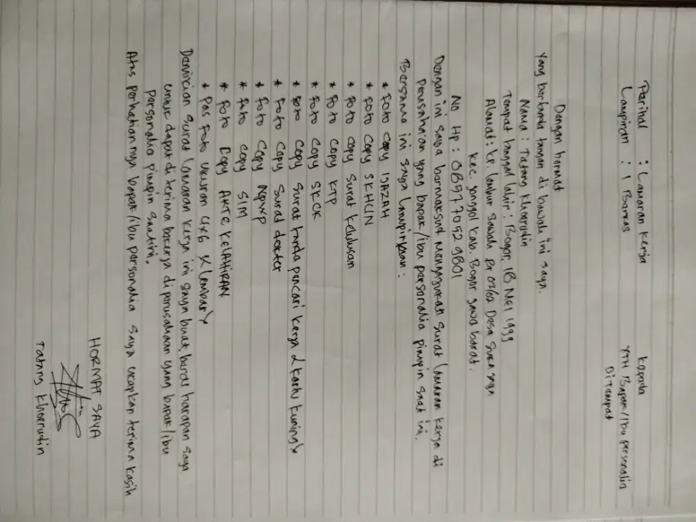 Mencari pekerjaan