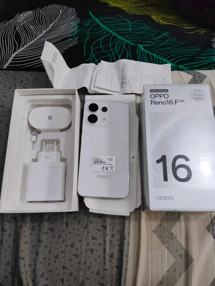 Oppo Reno 16F 5G Fullset Full Ori Ram 8+8/256 Mulus Likenew