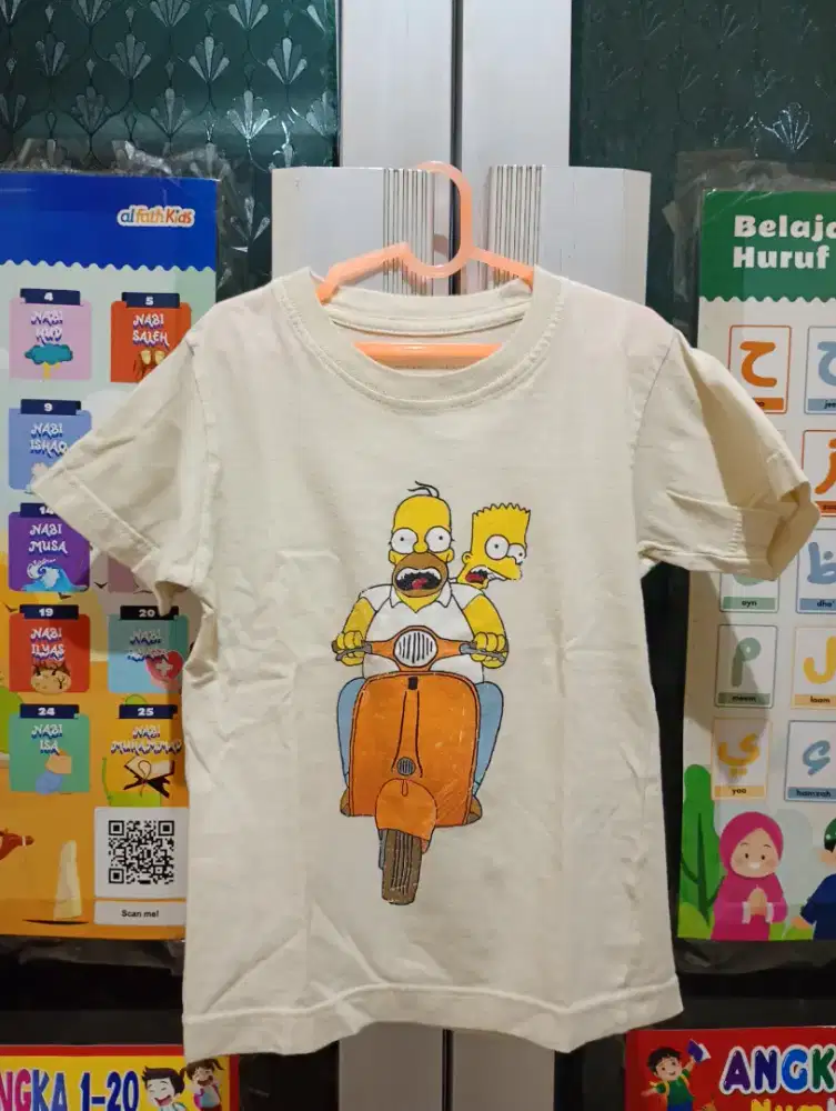 Kaos Vespa The Simpsons Anak 1 - 3 tahun size M