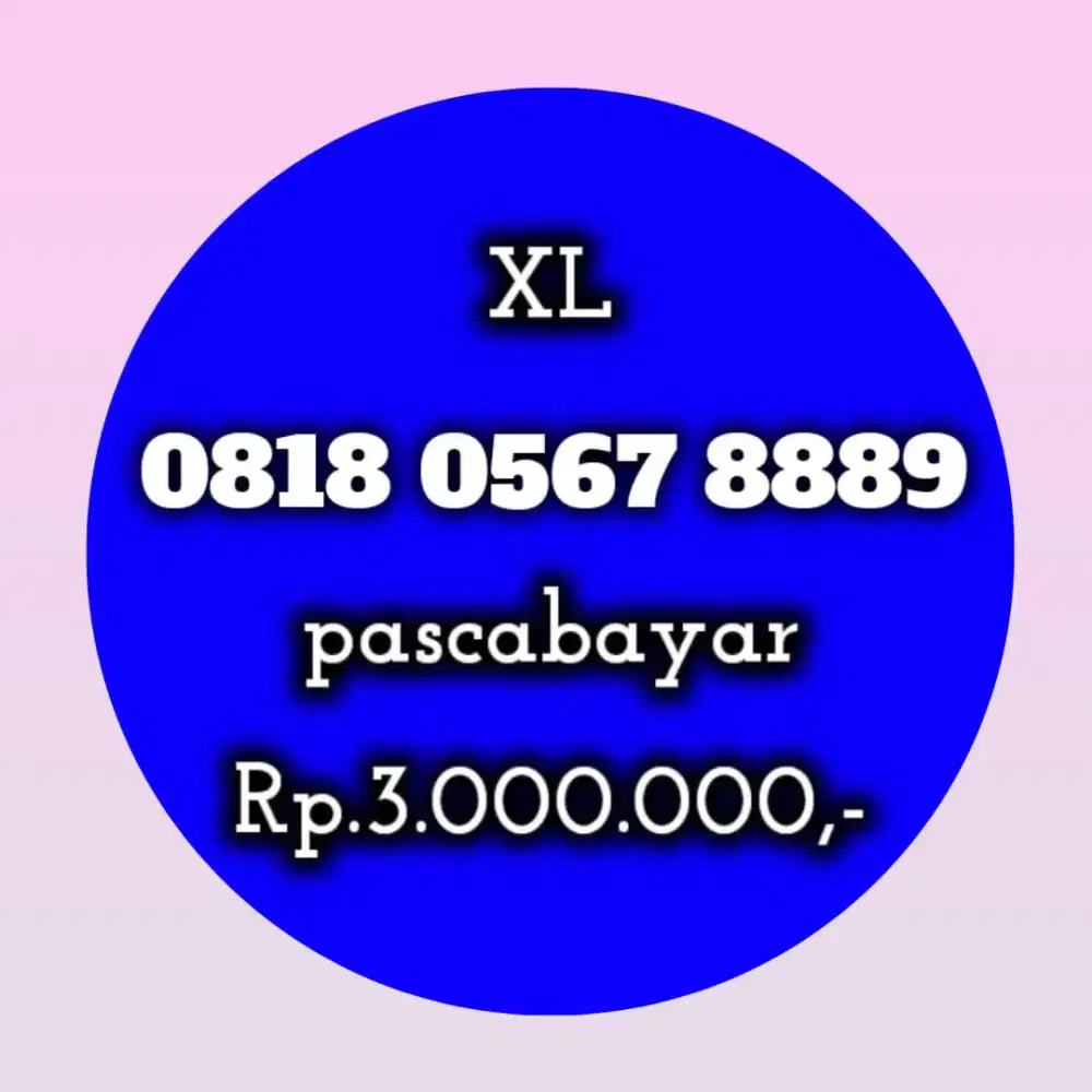 NOMOR CANTIK XL 0567 8889