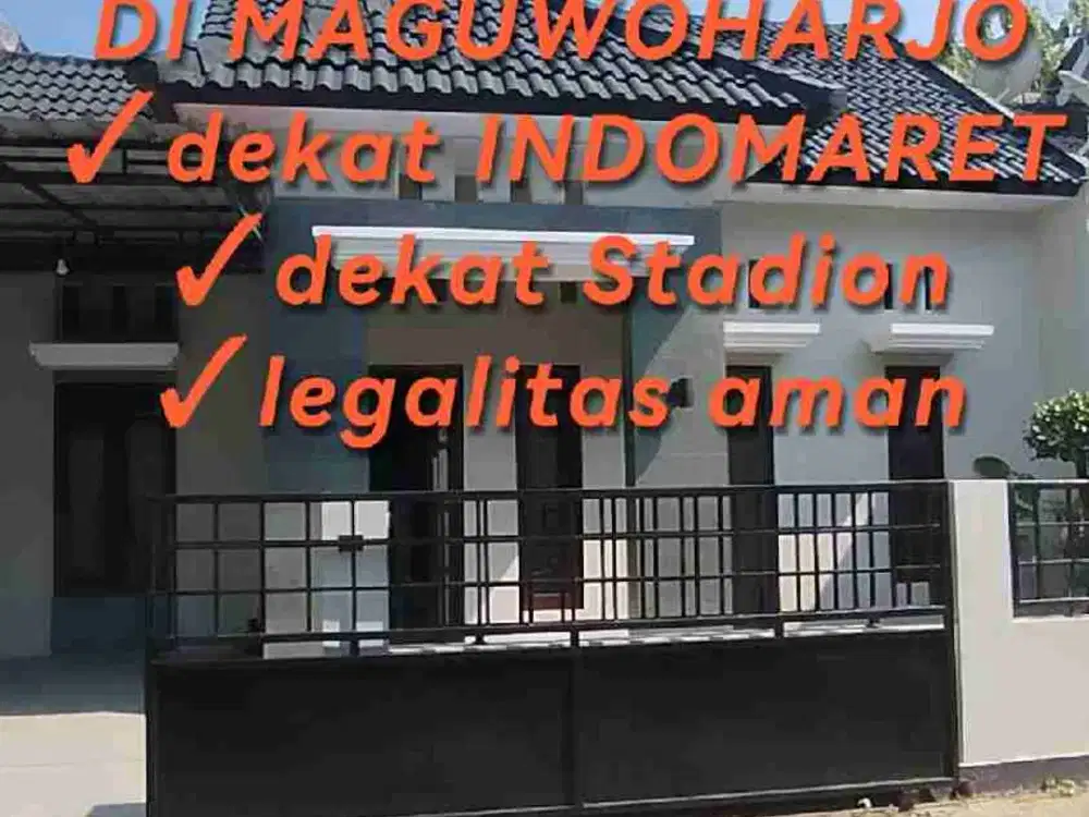 rumah dekat Indomaret kadisoka, dekat stadion maguwoharjo