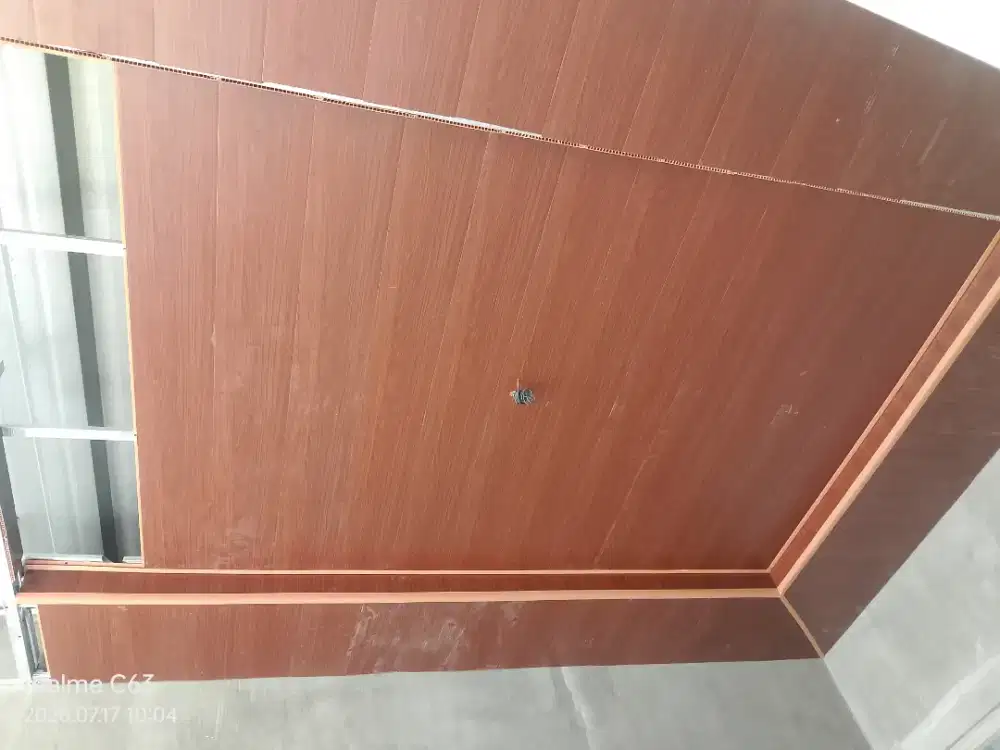 Pasang plafond gypsum, pvc dan partisi