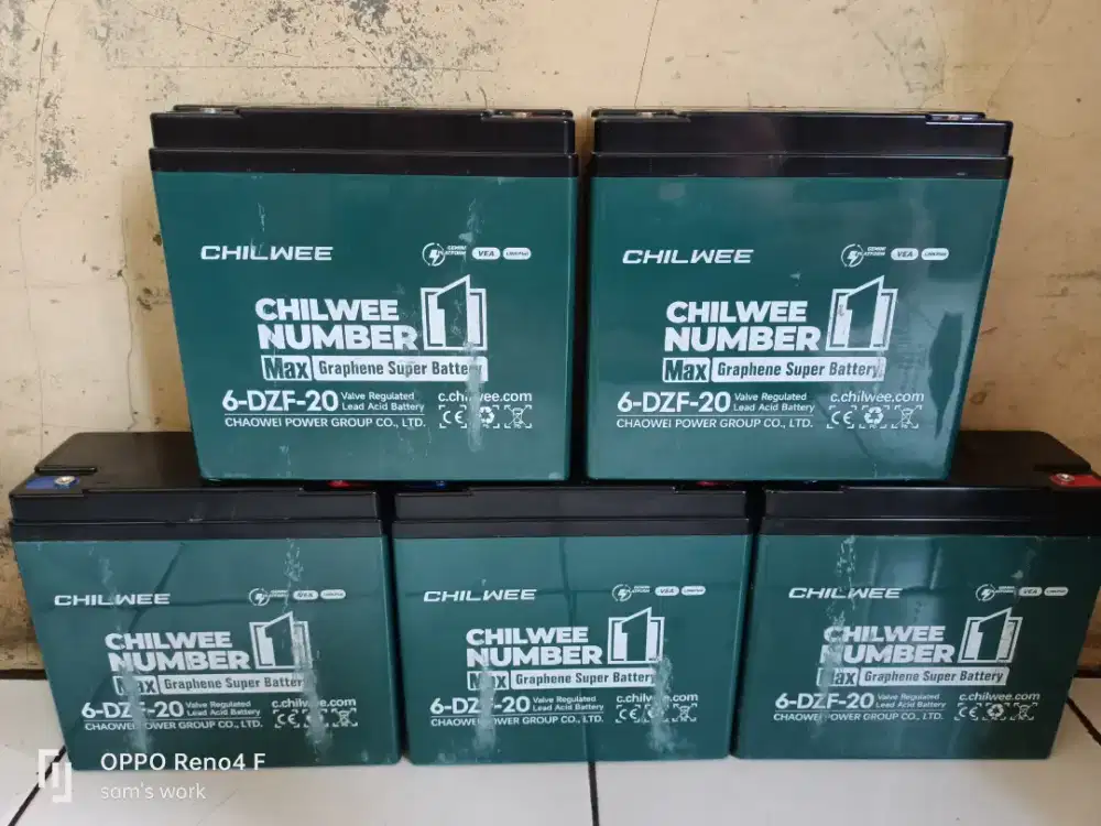 Dijual aki 12v 20ah second kualitas bagus