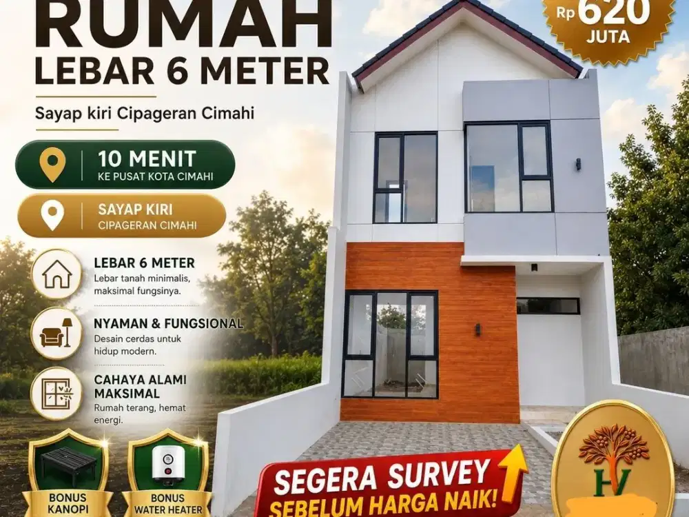 Dijual Rumah Baru Murah Dekat Cipageran Cimahi Bandung - Nego