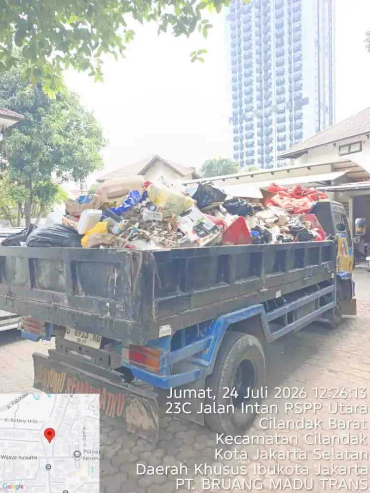 Jasa buang puing dan pengurugan