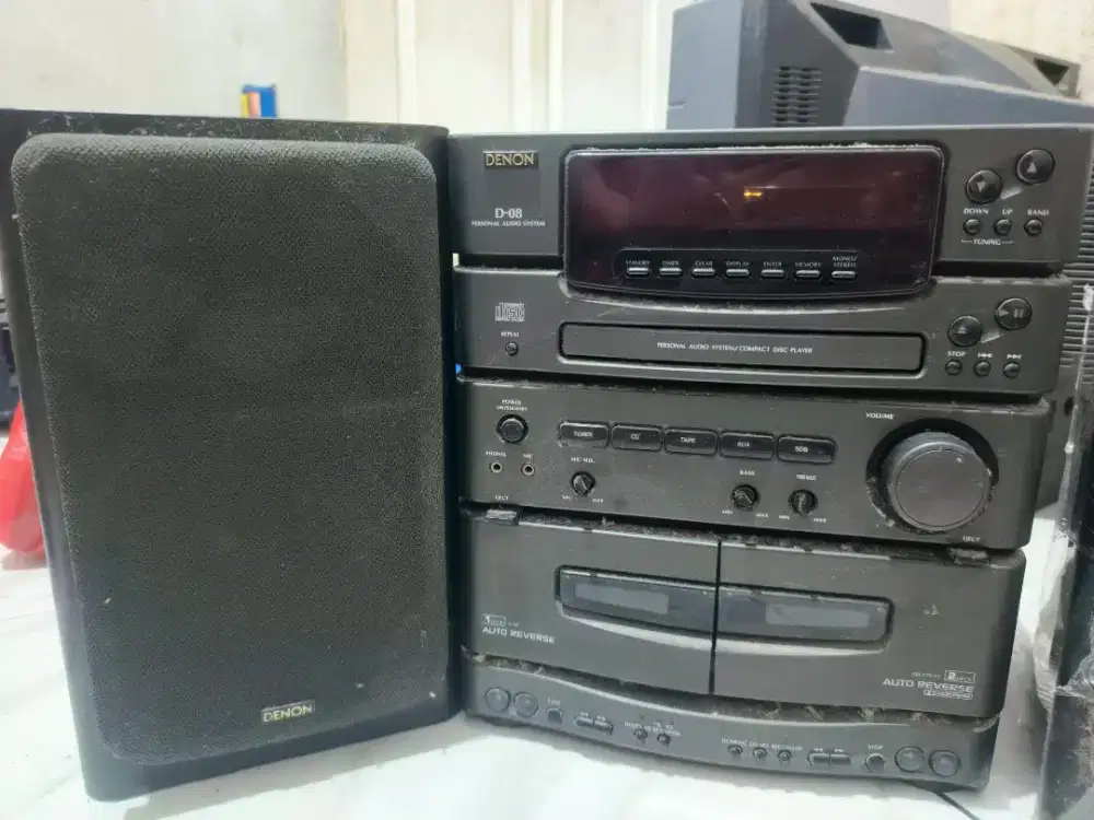 DENON D-08 Mini Compo Vintage Japan Original Speaker Fullset
