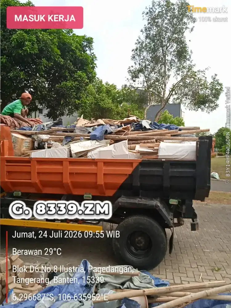 Jasa buang puing dan sampah