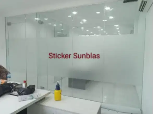 Pusat Stiker kaca sandblast buram es kaca film oneway cutting sticker