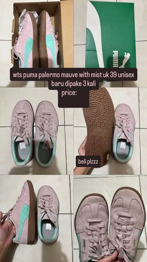 PUMA PALERMO MAUVE MIST UK 39