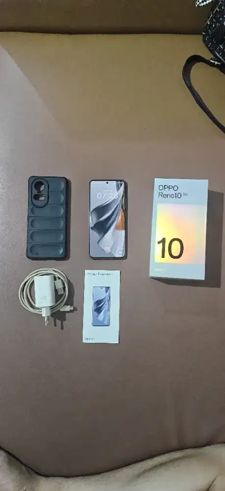 Oppo reno 10 5g 8gb+4gb 256gb mulus nego fingerprint layar