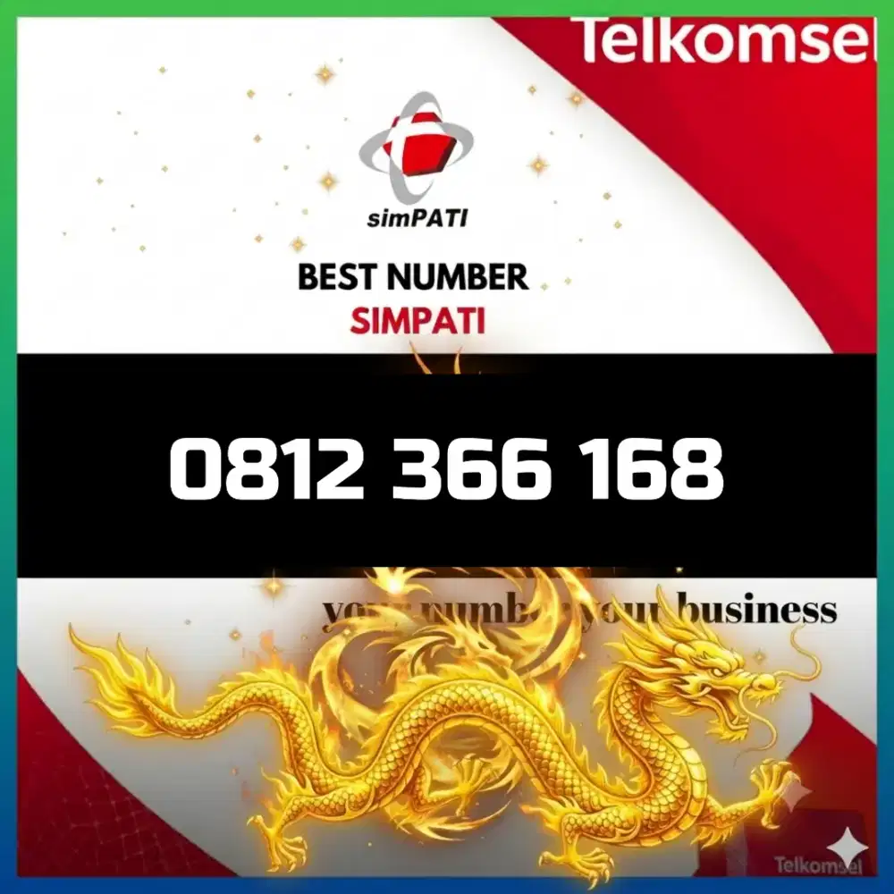 Nomor cantik simpati Telkomsel super hoki 10digit seri 168