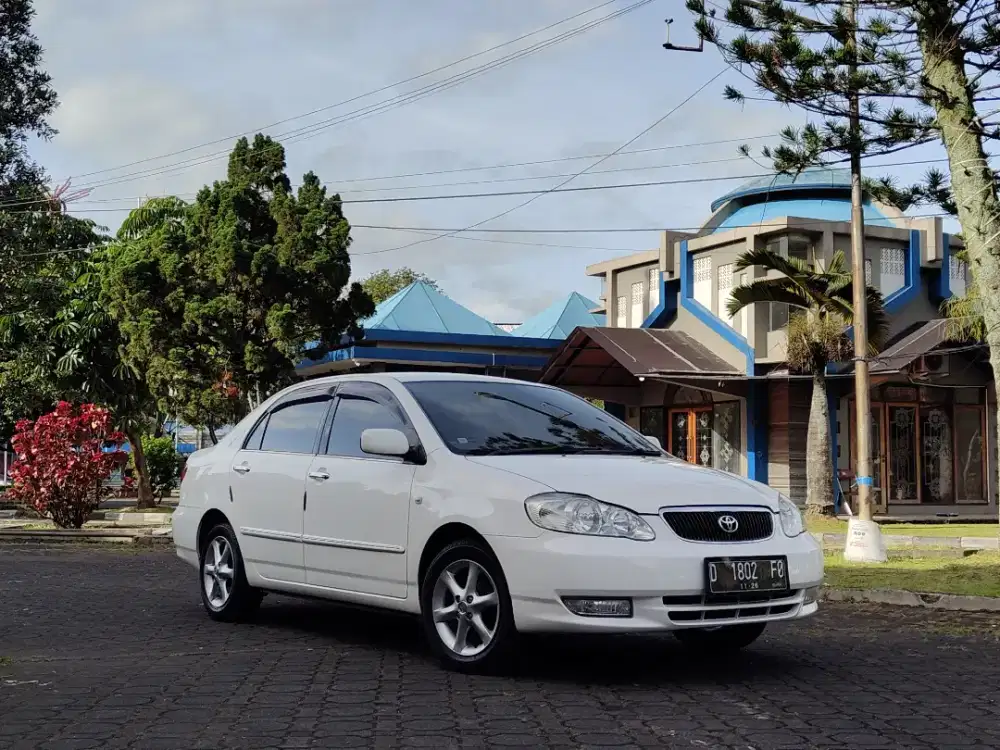 Corolla Altis 2001 Matic Putih Jok Kulit Antik Ban Baru