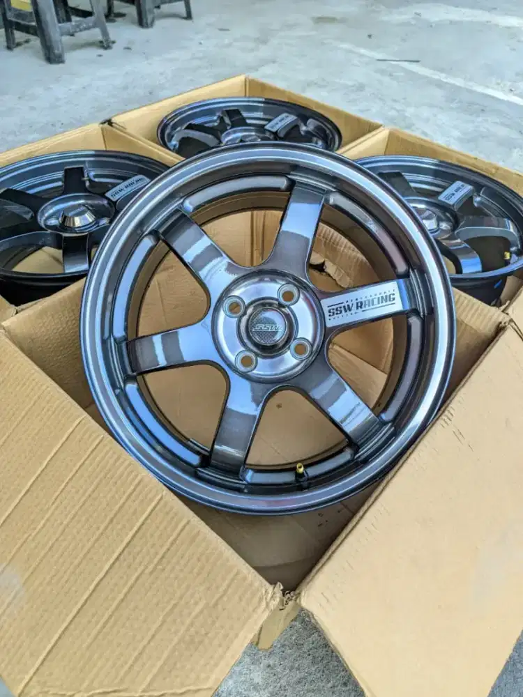 Velg te37 r16 4x100 lbr7 et40 original ssw thailand