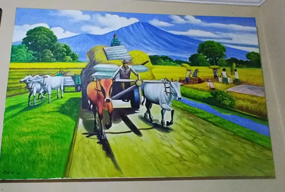 LUKISAN PANEN MELIMPAH.