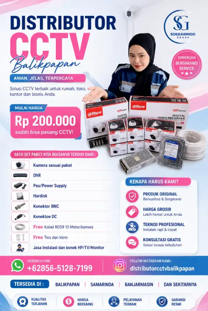 Pemasangan CCTV paketnya terjamin lebih murah