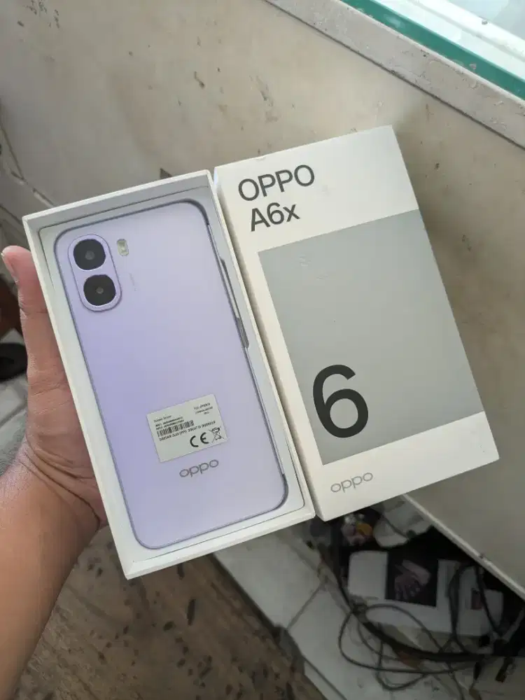Oppo A6x Ram 4/128 Garansi resmi aktif