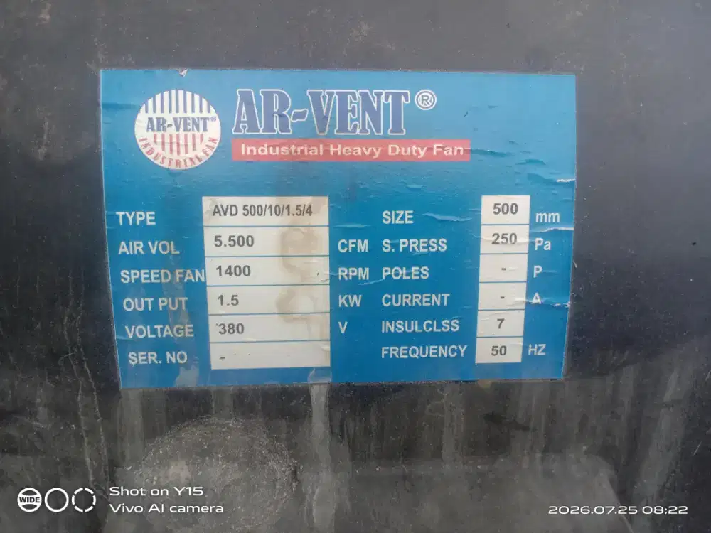 Jual cepat dua unit mesin blower da dua unit