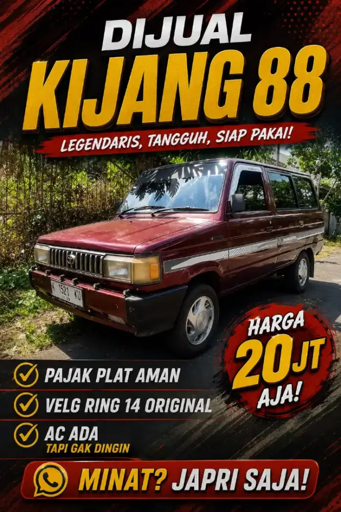 Toyota Kijang 1988 Bensin
