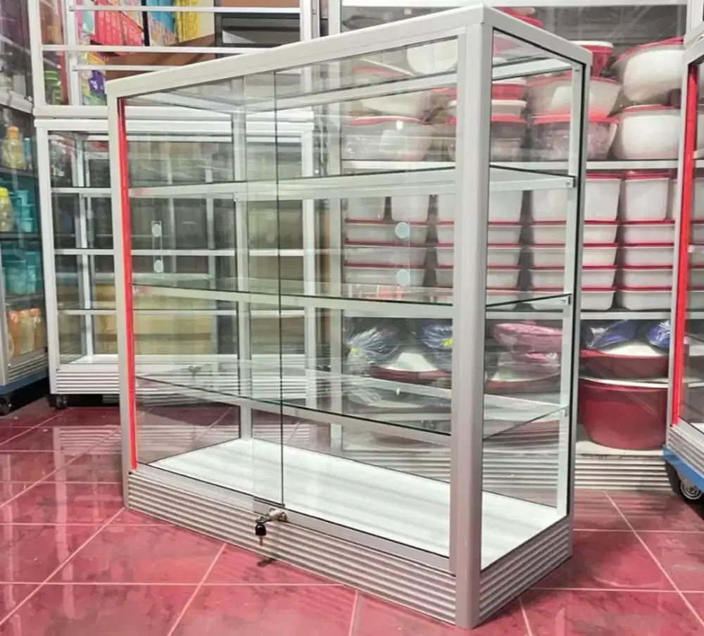 Etalase Panjang 1Mx1M Barang Baru Siap Kirim