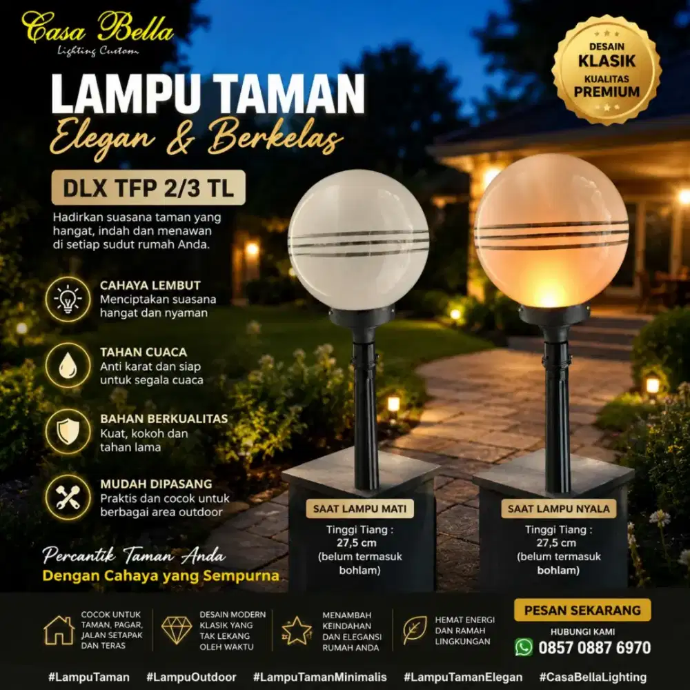 Jual lampu taman