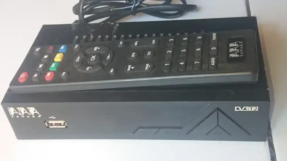 STB DVBT2 TANAKA BEKAS NORMAL