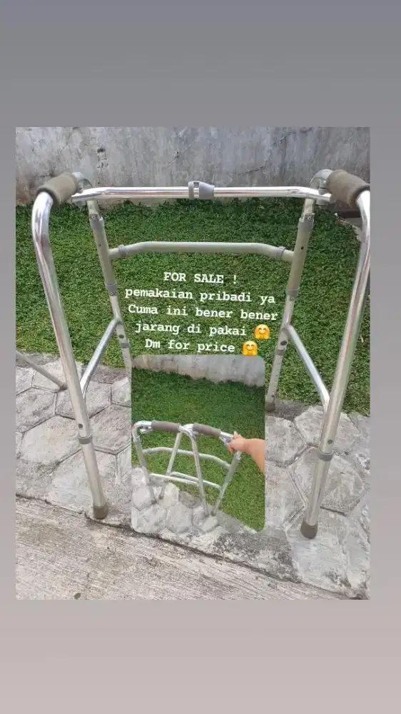 Tongkat jalan dan duduk
