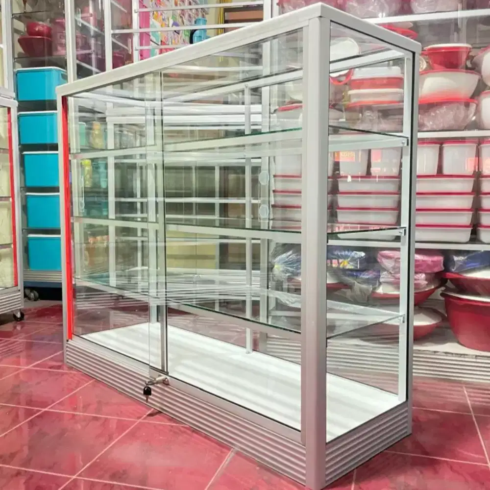 Etalase Panjang 1,2 Meter Ready