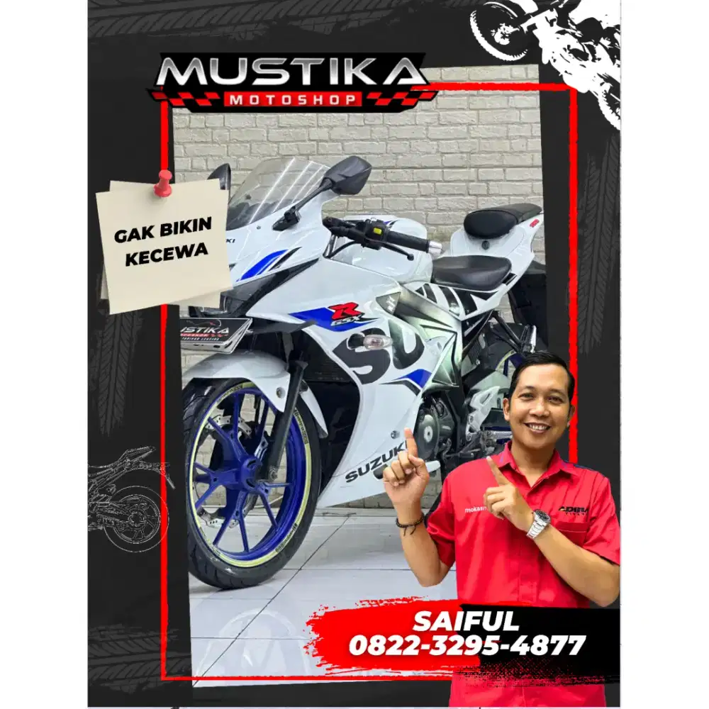 Perfect Condition!!Suzuki GSX R 2019 White Plat Jatim Mulus-Mustika