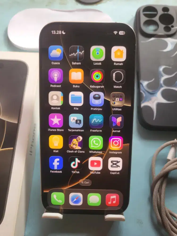 Iphone 16 Pro 128gb titanium resmi ibox mulus no minus normal semua